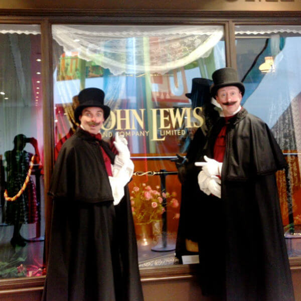 Comedy Dickensian Doormen Mime Artists