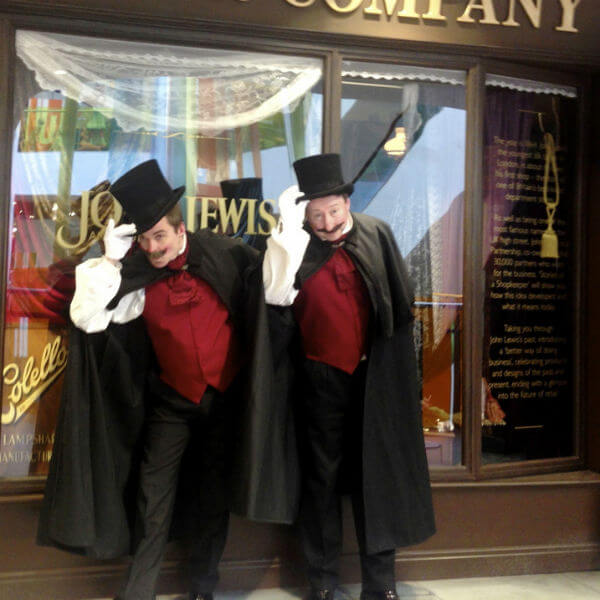 Comedy Dickensian Doormen Mime Artists