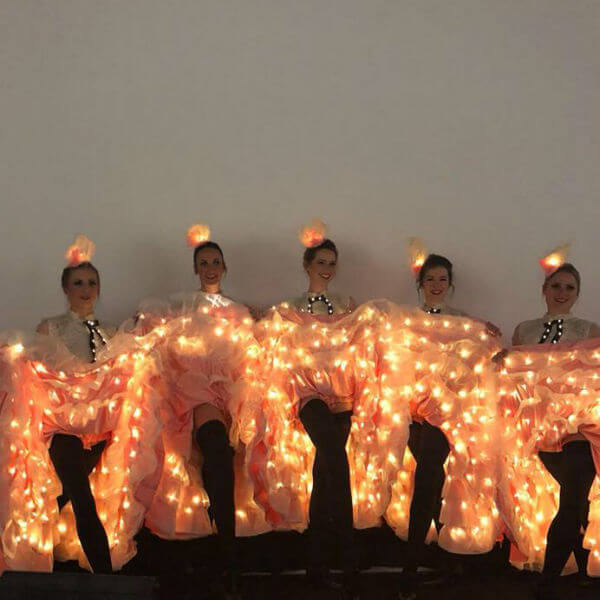 LED Can-Can Dancers