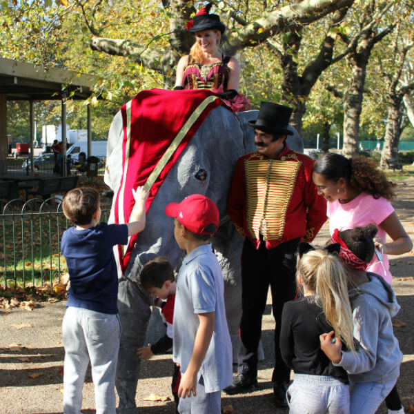 Giant Walkabout Elephants