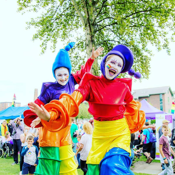 Stilt Walkers (Vibrant Dancers)