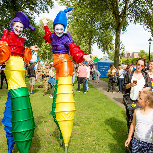 Stilt Walkers (Vibrant Dancers)