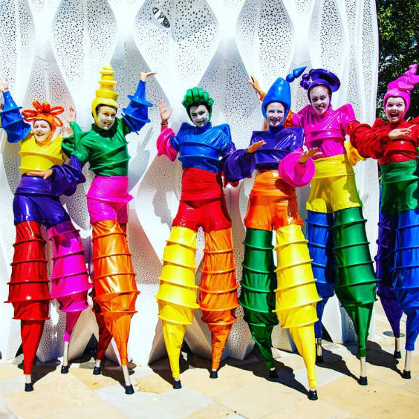 Stilt Walkers (Vibrant Dancers)