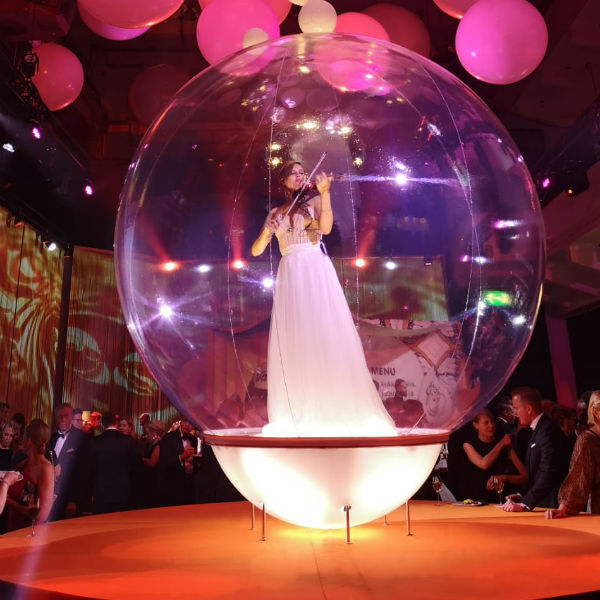 Musician in a Bubble (Electric Cello, Electric Violin, Harp, Saxophone)