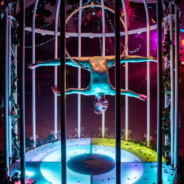 Giant Birdcage Aerialist