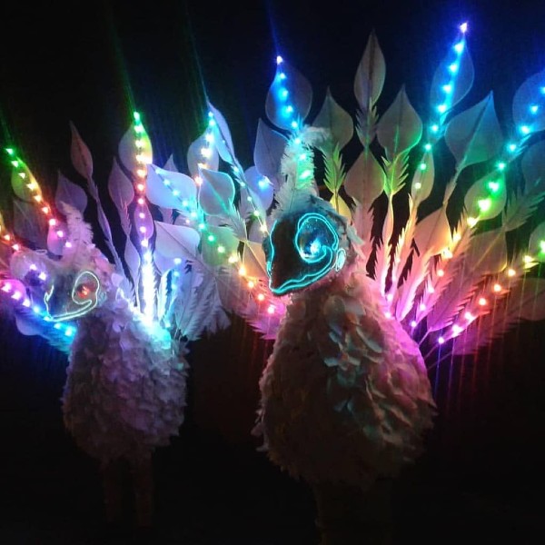 Illuminated Giant Birds