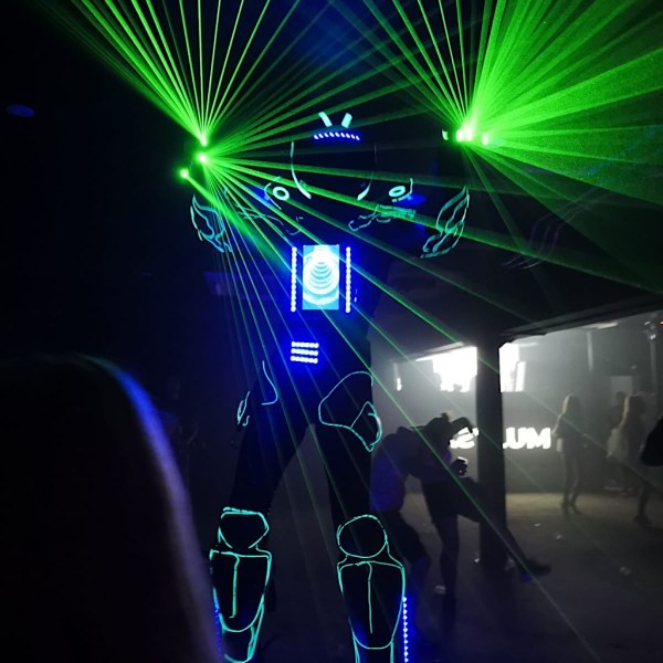 LED Futuristic Bouncing Stilt Walker 