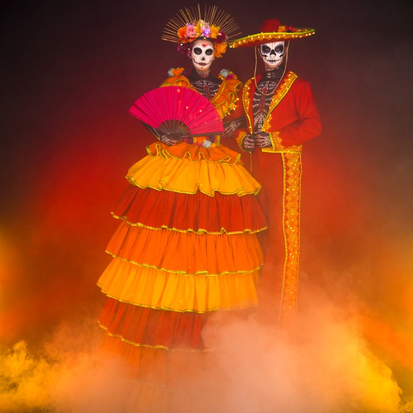 Day of the Dead Stilt Walkers 