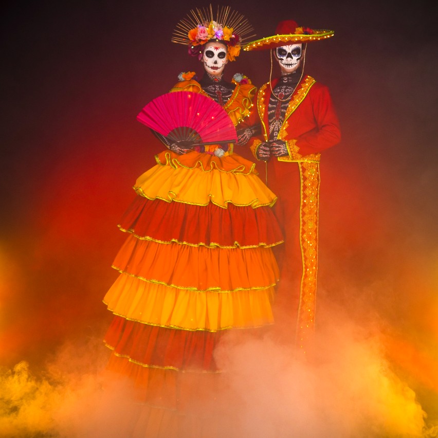 Day of the Dead Stilt Walkers