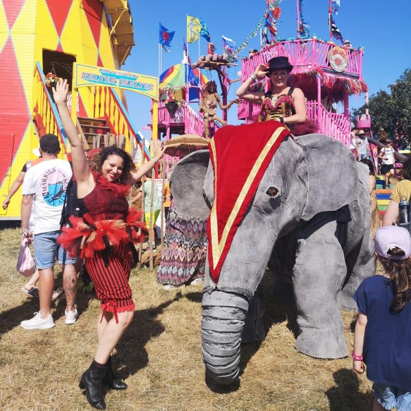 Giant Walkabout Elephants