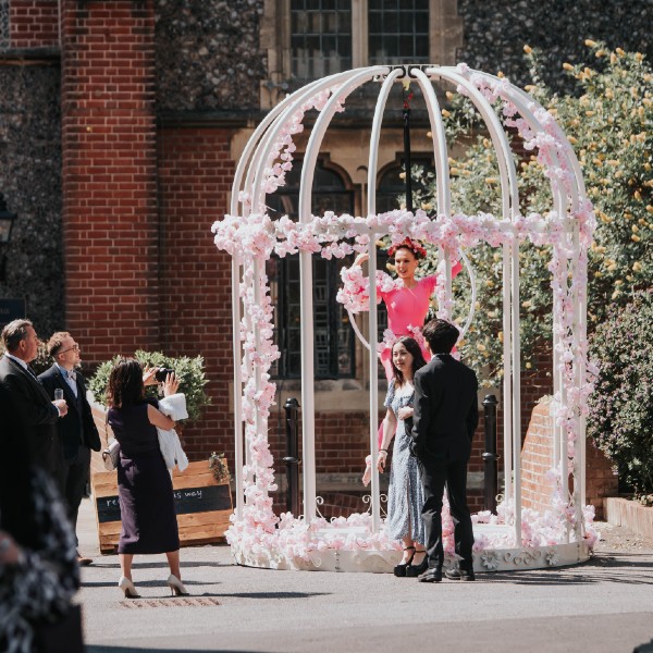 Giant Birdcage Aerialist