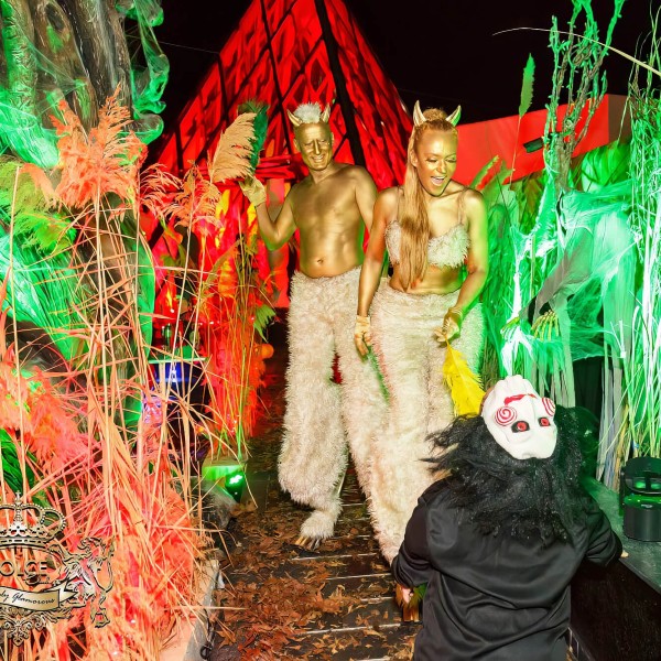 Stilt Walkers (Human Goat Characters)