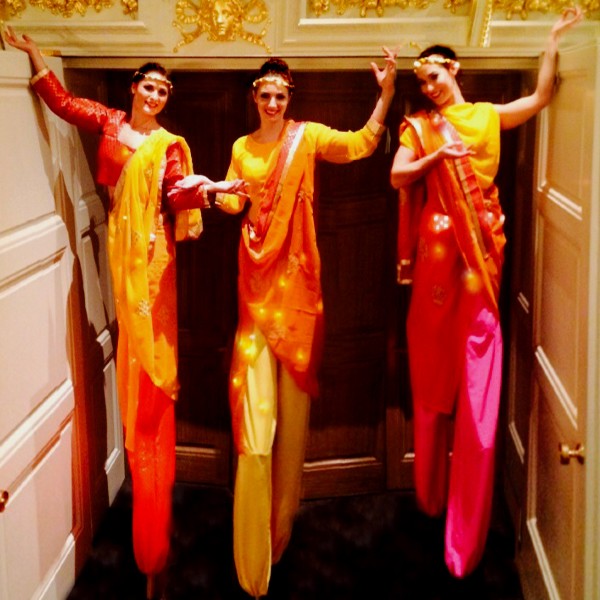 Bollywood Stilt Walkers 