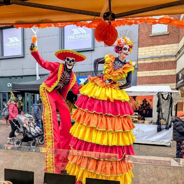 Day of the Dead Stilt Walkers 